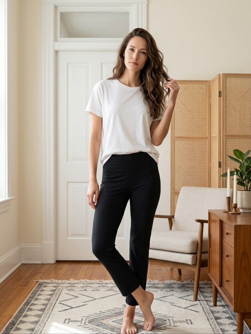 J. Jill Navy Wearever Collection Pull-On Pants